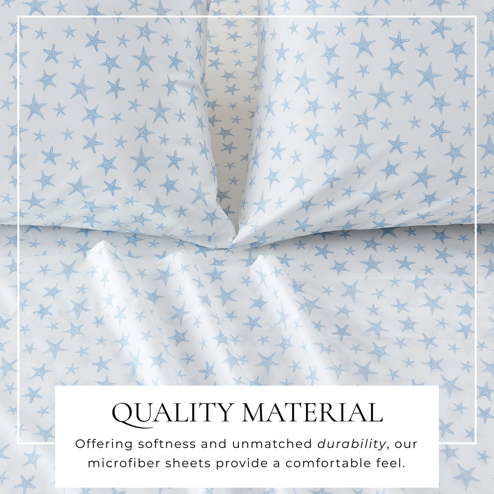 4-Piece Coastal Microfiber Sheet - Newport Collection