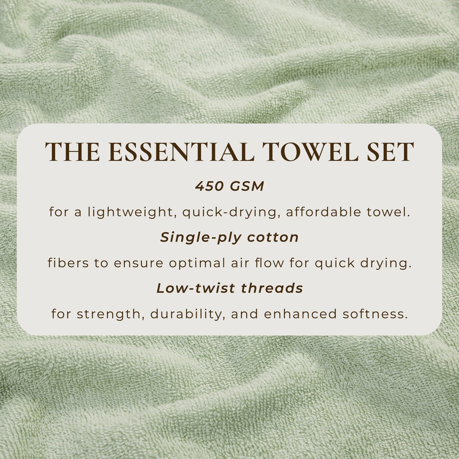 Cotton Terry Bath Towel Set - Cooper Collection
