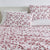 4 Piece Watercolor Floral Microfiber Sheet - Delia Collection