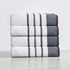 Decorative Cotton Stripe Bath Towel Set - Noelle Collection
