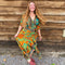 Zaria One-of-a-Kind Wrap Dress – Handmade, Sustainable, Stunning - Tundra Globe