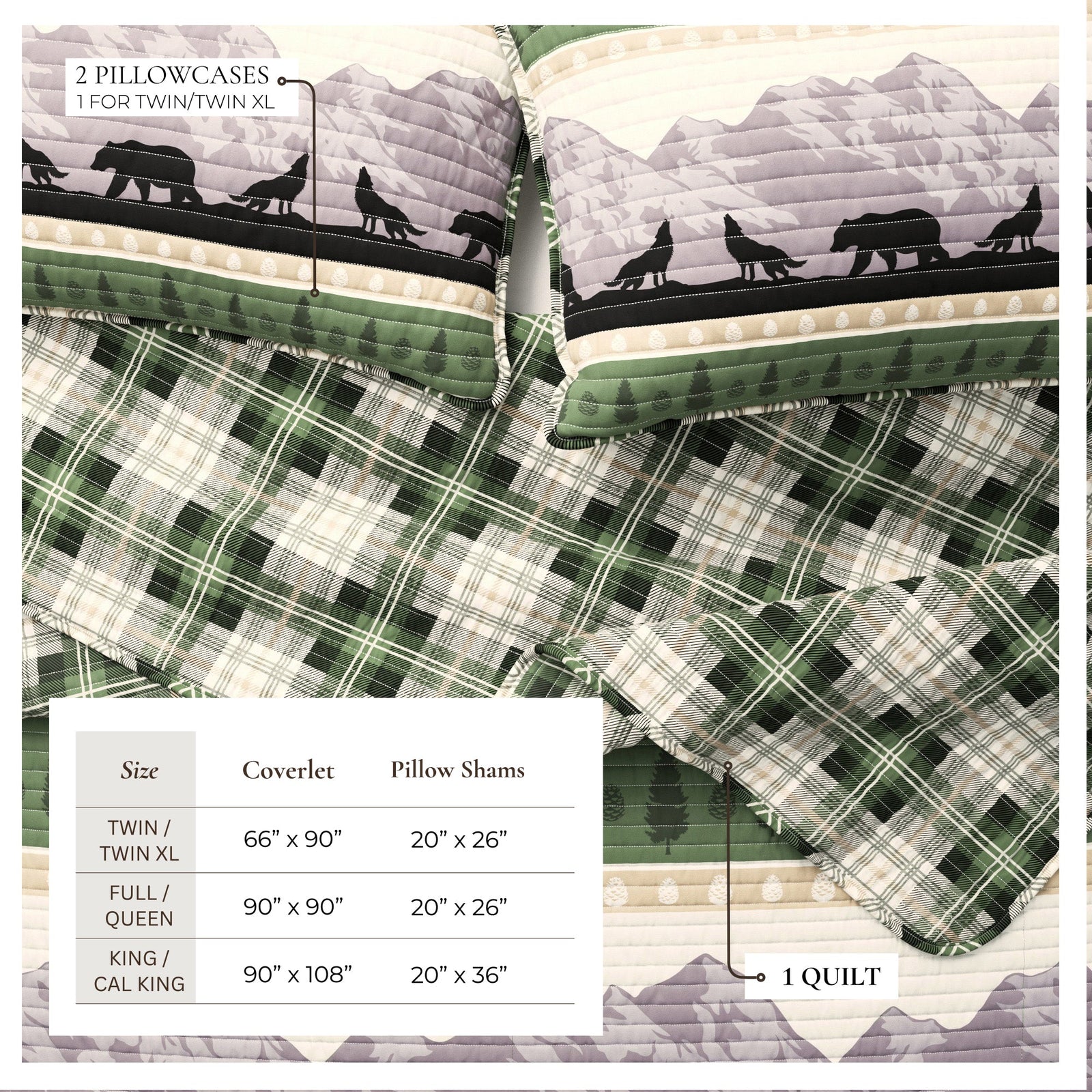 3-Piece Lodge Quilt - Salt Creek Collection