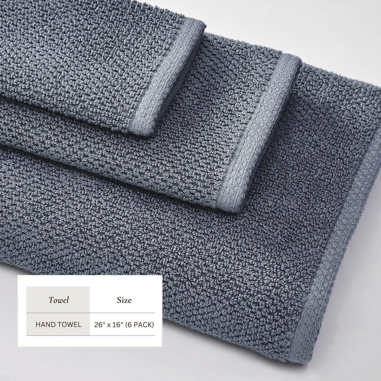 Cotton Textured Bath Towel Set - Acacia Collection