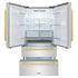 ZLINE Autograph Edition 36" 4-Door French Door Refrigerator, Ice Maker, Stainless Steel, Polished Gold Square Handles RFMZ-36-FG