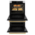 ZLINE 30"Professional True Convection Double Wall Oven, Air Fry, Self Clean, White Matte, Gold WADZ-WM-30-G
