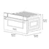 ZLINE 30" Microwave Drawer, Black Stainless, Gold MWDZ-30-BS-G