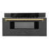 ZLINE 30" Microwave Drawer, Black Stainless, Gold MWDZ-30-BS-G