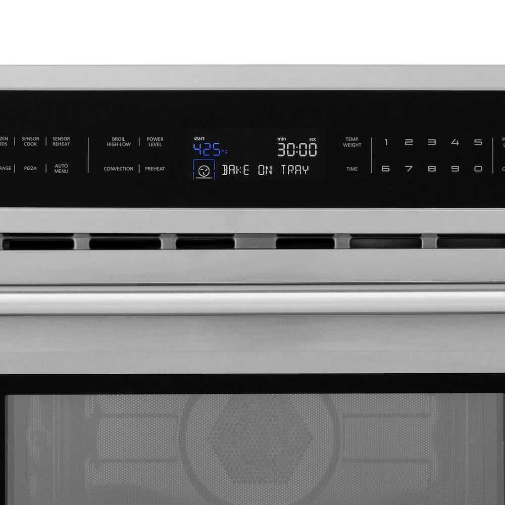 ZLINE Kitchen Package Refrigerator, Rangetop, Wall Oven, Microwave 4KPR-RT36-MWAWS