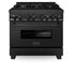 ZLINE 36 " Kitchen Package Range , Range Hood , Microwave  , Dishwasher ,  4KP-RABRH36-MWDW