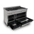 ZLINE 48" Bundle Range RAS-BLM-48 & Range Hood 8654BLM-48, 2KP-RASBLMRH48