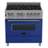 ZLINE 36" Bundle Range RAS-BM-36 & Range Hood 8654BM-36, 2KP-RASBMRH36