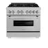 ZLINE 36" Bundled Stainless DualRange RangeHood Dishwasher 3KP-RASRH36-DW