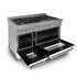 ZLINE 48" Bundle Range RAS-WM-48 & Range Hood 8654WM-48, 2KP-RASWMRH48