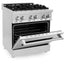 ZLINE 30" Bundle Range RA30 & Microwave MWO-OTR-H-30, 2KP-RAOTR30