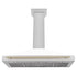 ZLINE 48" Autograph Stainless Wall Range Hood KB4SNZ-WM48-G