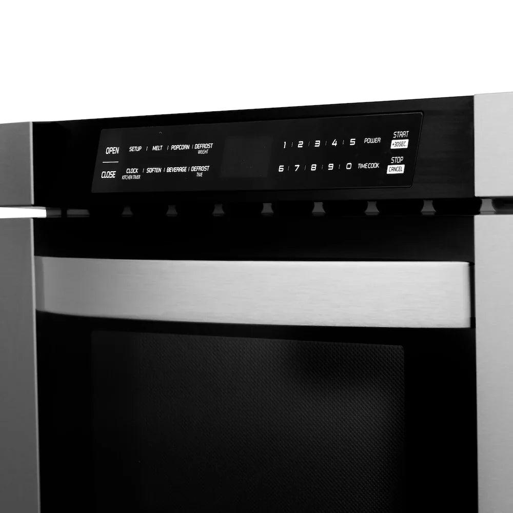 ZLINE Kitchen Package Refrigerator, Range , Range Hood , Microwave, Dishwasher 5KPR-RARH30-MWDWV