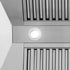 ZLINE 30" Autograph Stainless Wall Range Hood, White, 8654STZ-30-MB