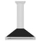 ZLINE 36" Stainless Range Hood Shell, Stainless Handle KB4STX-BLM-36