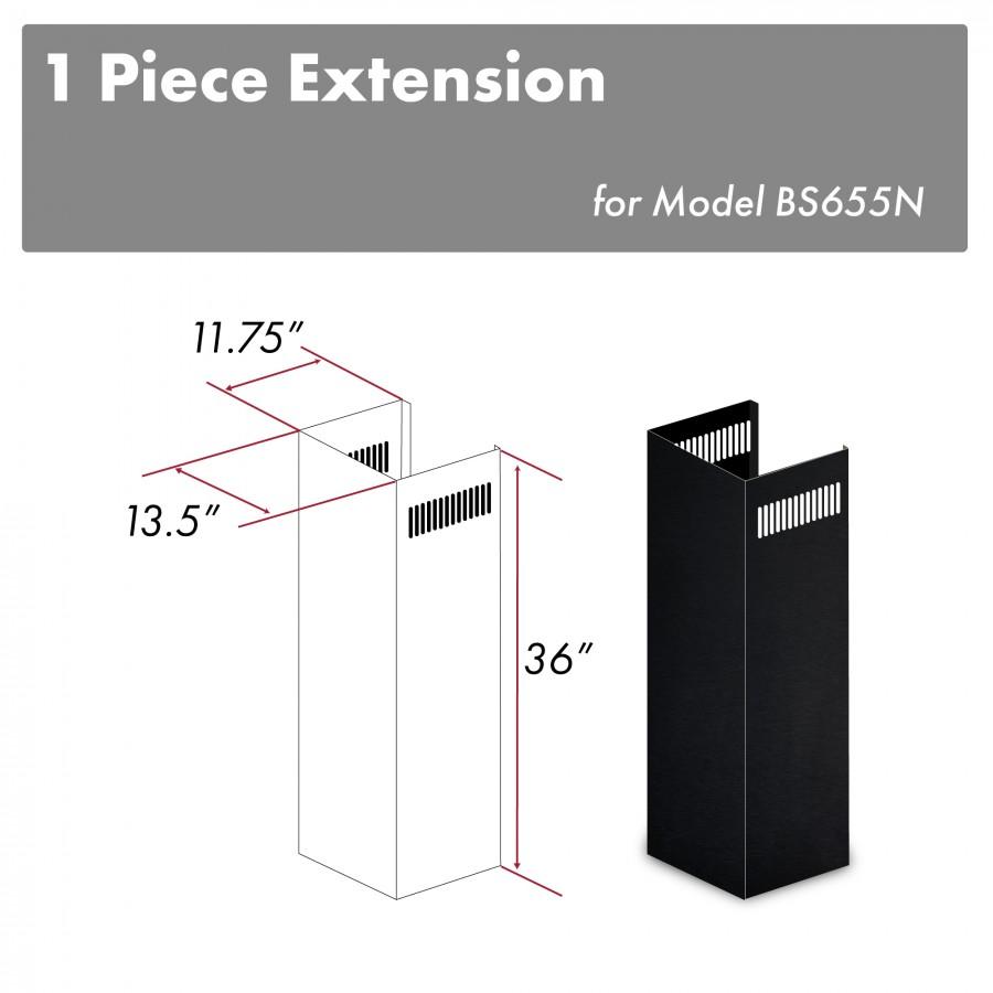 ZLINE 1-36 in. Chimney Extension for 9 ft. to 10 ft. Ceilings ,1PCEXT-BS655N