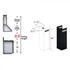 ZLINE 1-36 in. Chimney Extension for 9 ft. to 10 ft. Ceilings ,1PCEXT-BS655N