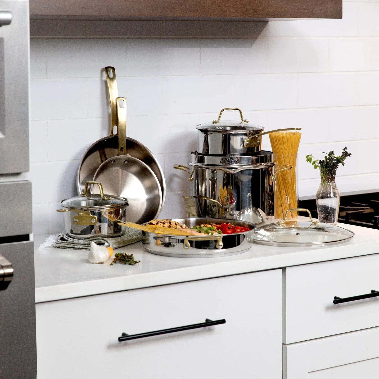 ZLINE 10-Piece Stainless Steel Non-Toxic Cookware Set CWSETL-ST-10