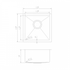ZLINE 15" Undermount Single Bowl Bar Sink in Stainless Steel, SUS-15