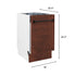 ZLINE 18" Dishwasher, Hammered Copper panel, Stainless Tub, DWV-HH-18