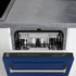 ZLINE 18" Dishwasher in Blue gloss panel, Stainless Tub, DWV-BG-18