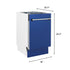 ZLINE 18" Dishwasher in Blue matt panel, Stainless Tub, DWV-BM-18