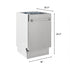 ZLINE 18" Dishwasher in Custom Panel Ready, Stainless Tub, DWV-304-18
