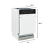 ZLINE 18" Dishwasher in Custom Panel Ready, StainlessTub, DWV-18