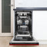 ZLINE 18" Dishwasher, Red Gloss panel, Stainless Tub, DWV-RG-18