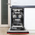 ZLINE 18" Dishwasher, Red Matt panel, Stainless Tub, DWV-RM-18