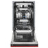 ZLINE 18" Dishwasher, Red Matt panel, Stainless Tub, DWV-RM-18
