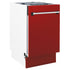 ZLINE 18" Dishwasher, Red Matt panel, Stainless Tub, DWV-RM-18