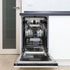 ZLINE 18" Dishwasher, White Matte panel, Stainless Tub, DWV-WM-18