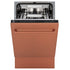 ZLINE 18" Dishwasher with Copper panel, Stainless Tub, DWV-C-18