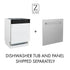 ZLINE 18 in. Tallac Series 3rd Rack Top Control Dishwasher in a Stainless Steel Tub DWV-BS-18