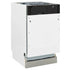 ZLINE 18" Tallac Series 3rd Rack Top Control Dishwasher in Custom Panel Ready with Stainless Steel Tub, DWV-UF-18