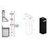 ZLINE 2 - 12" Short Chimney Pieces for 7' - 8' Ceilings, SK-BSGL2iN