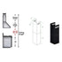 ZLINE 2 - 12" Short Chimney Pieces for 7' - 8' Ceilings, SK-BSKBN