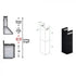 ZLINE 2-12" Short Chimney Pieces for 7 ft. to 8 ft. Ceilings (SK-BS655N)