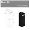 ZLINE 2-12" Short Chimney Pieces for 7 ft. to 8 ft. Ceilings (SK-BSKE2iN)