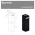 ZLINE 2-12" Short Chimney Pieces for 7 ft. to 8 ft. Ceilings (SK-BSKE2iN)