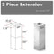ZLINE 2 Piece Chimney Extension for 10'-12' Ceiling, 2PCEXT-597i