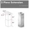 ZLINE 2 Piece Chimney Extension for 10'-12' Ceiling, 2PCEXT-GL14i