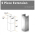 ZLINE 2 Piece Chimney Extension for 12' Ceiling, 2PCEXT-687