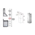 ZLINE 2 Piece Chimney Extension for 12' Ceiling, 2PCEXT-KN