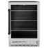 ZLINE 24" Autograph Edition 154 Can Beverage Cooler Fridge with Adjustable Shelves in Stainless Steel with Matte Black Accents RBVZ-US-24-MB