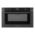 ZLINE 24" Built-in Microwave Drawer, Black Stainless Steel, MWD-1-BS-H